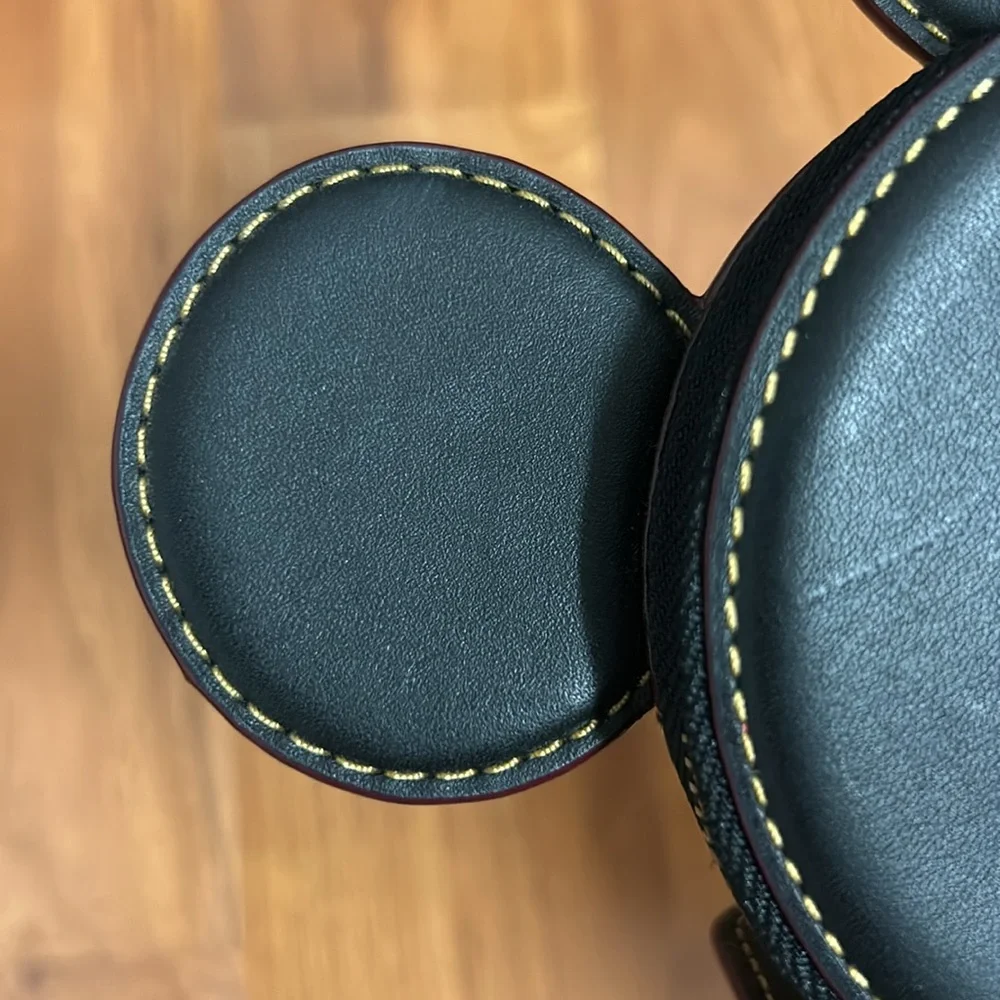 Authentic Coach Black Mickey Mouse Coin Purse